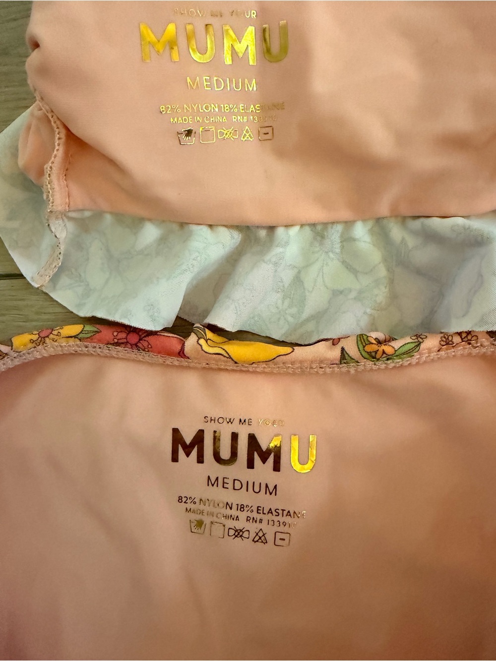Show Me Your Mumu Pink & Yellow Floral Ruffle Two-Piece - Picture 4 of 4